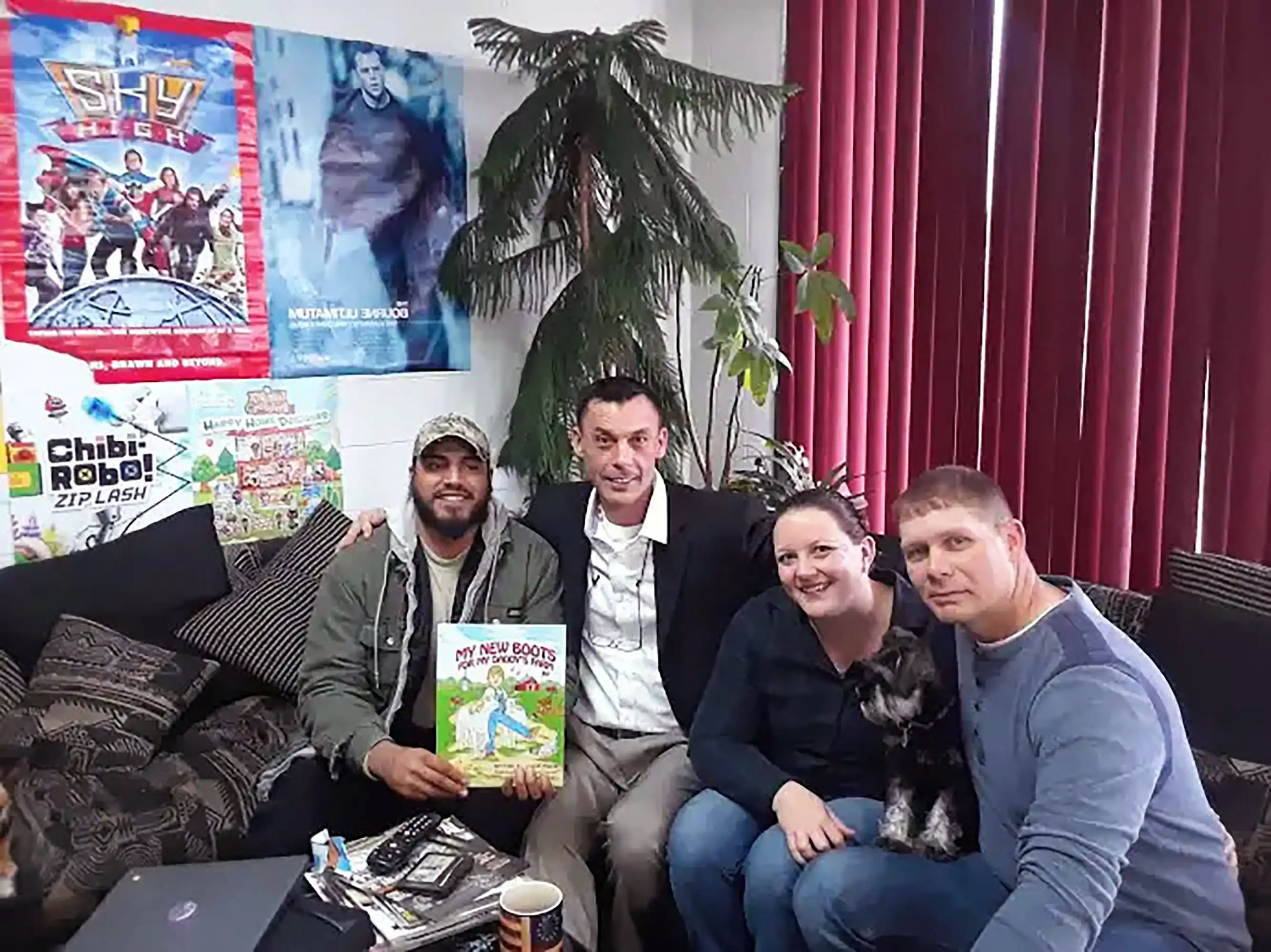 More of the community coming together with author David Haave to promote education. -- David Haave